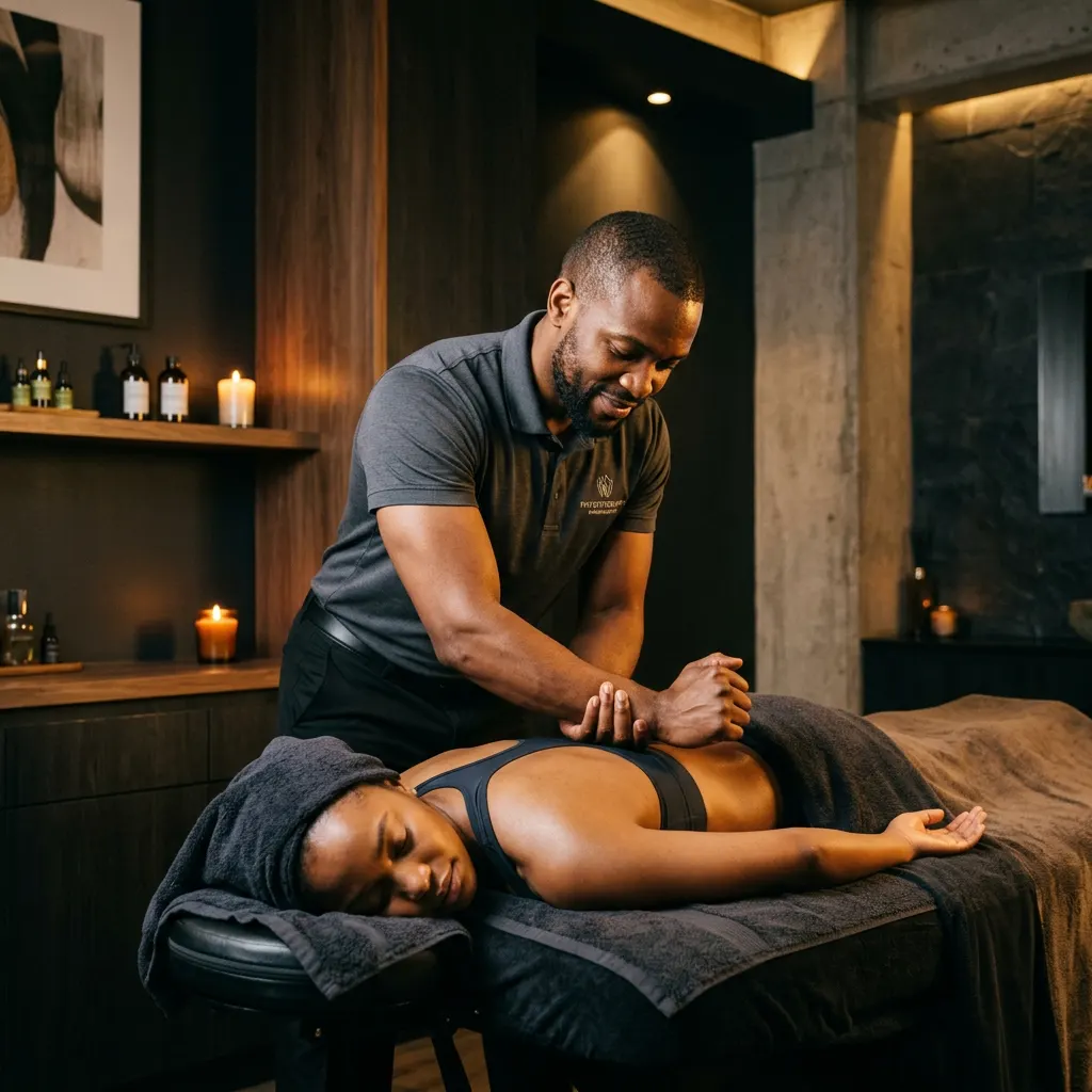 Professional fascia therapy session